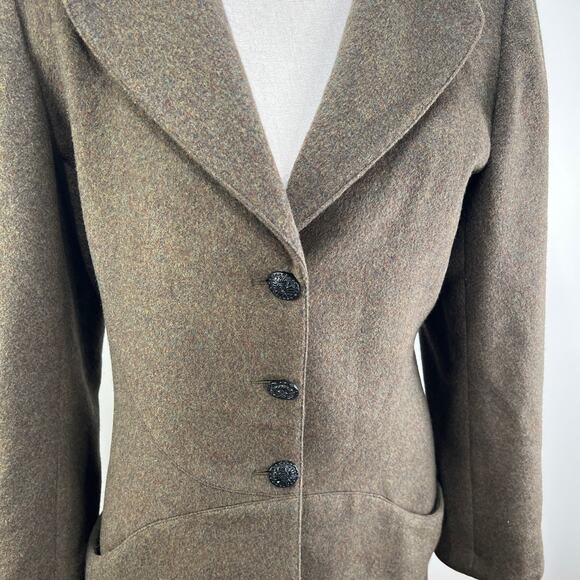 Calvin Klein Wool Blazer Green Preppy Corpcore - Picture 2 of 7